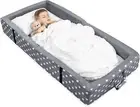 Milliard Toddler Folding Floor Cot for Travel, Washable Sleeper Cot + Washable F