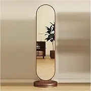 Full Length Mirror,Unique Solid Wood Oversized Floor with Coat Rack,Double Base HD Full Body,Sturdy and Strong for Bedroom, Living Room(1,166X56cm)
