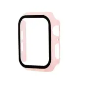 Protective Slim Bumper Case W/ Screen Protector LIGHT PINK For Apple Watch 38mm