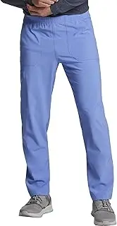 [Dickies] EDS Essentials Men & Women Scrubs Pant Natural Rise Tapered Leg Plus Size DK019, 4XL, Ciel