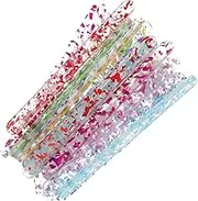 MAGICLULU 24Pcs Reusable Acrylic Ice Cream Sticks DIY Craft Sticks for Ice Lolly and Cake Pops Safe Lightweight Easy to Clean for Activities