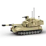 ZITIANYOUBUILD MOC-152147 M-109 PALADIN 155mm Howitzer 1079 Parts Gift