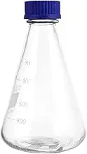iplusmile 1 PC Triangular Flask Conical Pump Bracelet Flask Lids Plug Hydro Erlenmeyer Flask with Screw Cap Clear Drink Pouches Lab Erlenmeyer Flasks Inner Seals for Bottles Flasks for Glass
