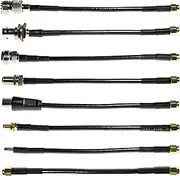 Nooelec RF Adapter Cable Connectivity Kit - Set of 8 for NESDR Smart (RTL-SDR), HackRF One and Other Software Defined Radios. SMA, BNC, Type-F, Type-N, PL-259, PAL, MCX & RP-SMA