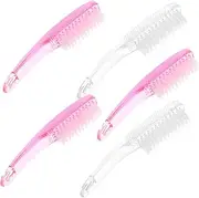 Ipetboom Dust Nail Dust Pack Nail Brush for Cleaning Gentle Skin Portable Fingernail Scrub Cleaning Brush Random