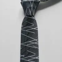 在飛比找PChome24h購物優惠-【拉福】領帶窄版領帶6cm領帶拉鍊領帶(交叉)