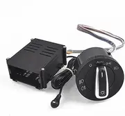 Car Chrome Light Switch Auto Lamp Sensor Light Fit for VW Polo 9N 9N3 Passat B5.5 Transpoter Sharan 1C0941531 /3BD+ AUTO Headlight