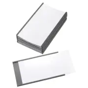 10 Pcs Magnetic Label Holder 5" x 3" with Paper Inserts C Channel