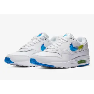 Nike Air Max 1 Jewel 白藍 漸層 慢跑 氣墊 男 藍綠 果凍 AO1021-101