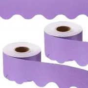 Glitter Bulletin Board Border, 2 Roll 65.6 Feet Poster Chalkboard, Light Purple