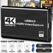 4K Audio Video Capture Card, HDMI Video Capture Device Full HD Recording USB 3.0