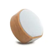 Wood Grain Wireless Bluetooth Speaker Mini Subwoofer Stereo Loudspeaker Support Tf White _Official Standard