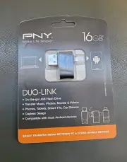 PNY Duo-Link On-The-Go 16GB USB Flash Drive for Android