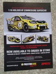 BIANTE 1:18 BROCHURE VF COMMODORE 2016 VASC CHAMPIONSHIP SEASON HOLDSWORTH NEW