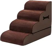 xinyee 4-Tiers Dog Stairs Non-Slip Dog Ladders Ramp for High Bed and Couch Zipper Detachable Changeable Pet Stairs for Small Dogs and Cats