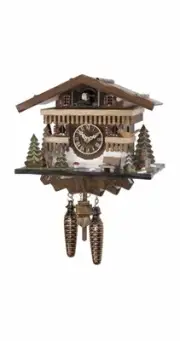 Quartz Cuckoo Clock Swiss house EN 461 Q NEW