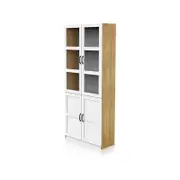 Hekman White Display Bookcase Cabinet With Doors