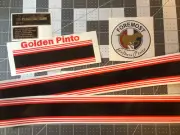 Foremost Golden Pinto J C Penney’s Mini Bike Fender Stripes And Bird Model Set 6