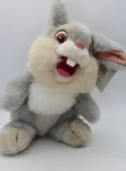 NWT Vintage Disney Store Bambi Thumper 9.5" Rabbit Bunny Plush Animal Stuffed