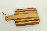Wooden Bread cutting board USA Arkansas Wood Hand Made 14"x8"