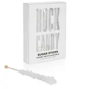 - White Rock Candy Sugar Sticks - Original Sugar Flavored - 12 Indiv. Wrapped