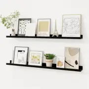 Picture Ledge Shelf, Floating Shelves Set of 2, 36 Inches Solid Wood Nursery Boo