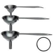 Small Funnels for Filling Bottles, Upgrade Long Handle Design Stainless Steel Me