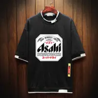 在飛比找ETMall東森購物網優惠-日本asahi beer男女短袖休閑T恤