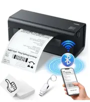 Thermal Label Printer Shipping for Small Business 4x6 Bluetooth Windows,Mac,iOS