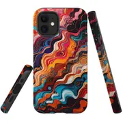 For iPhone 12 mini Tough Protective Cover, Waves Of The Sun