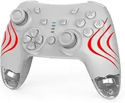 DYONDER Wireless Controller For Switch Pro Switch/Switch Lite/Switch OLED, Replacement Gamepad for PC/iOS/Android with Hall Effect Joysticks/RGB/Programmable/Motion Control/Vibration/Turbo/Wake up/Screenshot(Grey)