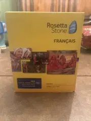 Rosetta Stone V4 French Francais Level 1-5 Set for PC or Mac New Sealed