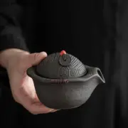 Purple Clay Hand Grasping Pot Raw Ore Purple Mud Teapot Ball Hole Tea Play