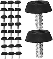 WOONEKY 60pcs Adjustable Furniture Feet Pads for Table and Chair Leg Leveling Durable Floor Protectors for Floors Easy Installation Stable Design Suitable for Sofas and Cabinets