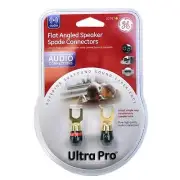 Brand New Pack of GE 22797 Ultra Pro flat angled speaker spade Audio connectors