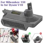 Battery Adapter Converter for Milwaukee 18V to for Dyson V10 Vacuum Cleaner 1X