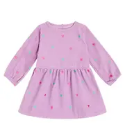 [Stella McCartney Kids] Stella McCartney Kids Embroidered cotton corduroy dress M 3 multicoloured