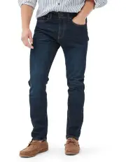 [Rodd & Gunn] Sutton Straight Fit Italian Long Leg Denim Jeans in Dark Blue