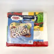 Vtg Dreamstyles Blanket NEW Thomas the Tank Engine Twin/Full 72x90 Bedspread