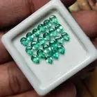 Natural Emerald 2.91 Carat 4x3 mm Pear Cut Green Loose Untreated Zambian Emerald