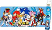 Sonic The Hedgehog Sonic Characters Line Up Gaming Desk Mat, XX-Large, Sonic, Tails, Knuckles, Amy Rose & Shadow Desk Mat