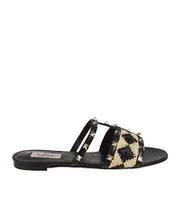 Valentino Garavani Rockstud Slip-On Slides 35,36,37,38,39,37.5,38.5,39.5,40.5,40,41.5,36.5,41 Black