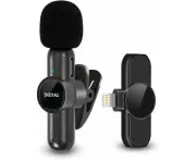 Wireless Lavalier Microphone for iPhone/iPad, Plug-and-Play for Video Recording, No App Needed