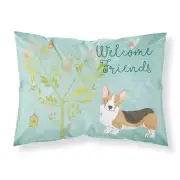 Carolines Treasures BB7609PILLOWCASE Welcome Friends Pembroke Welsh Corgi Tri...
