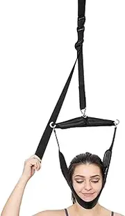 Upgraded Neck Stretcher Cervical Neck Traction Device, Portable Neck Traction Belt, Over The Door Spine Stretching Kit For Men Women