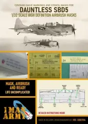 1/32 1ManArmy #DET014 SBD-5 Dauntless Airbrush Masks