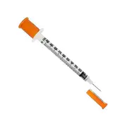 Disposable Sterile Syringe 1Cc 30Ga 1/2 Inch Needle,Individual Package (100Pcs) As Shown