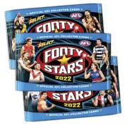 5 x 2022 AFL SELECT FOOTY STARS TRADING CARDS SEALED PACKS RANDOM PICK