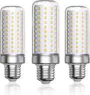 Lamptobe E27 LED Bulb Corn, E27 Edison Screw Bulb, Cool White 6000K, 25W Equivalent 200W Halogen Bulbs, 2500LM, Corn Light Bulbs E27 for Home, Warehouse, Garden Lighting (Non-dimmable, 3-Pack)