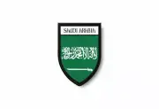 PATCH PATCHES EMBLEM IRON ON GLUE PRINT FLAG world crest saudi arabia